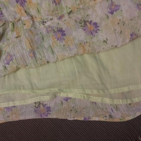 Cottagecore Prairie Dex Floral Smocked Dress Sz Small Garden Romantic Soft Girl - Picture 6 of 7